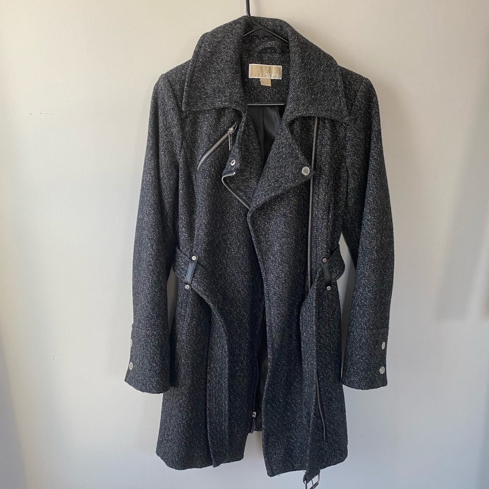 Gray Wool Coat - image 1